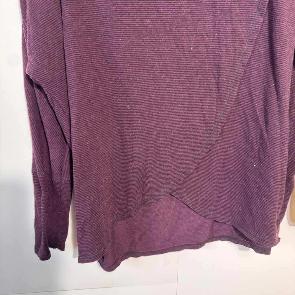 Calvin Klein Performance Cowl Neck Pullover Women XL Purple Stretch Athleisure - Picture 2 of 11